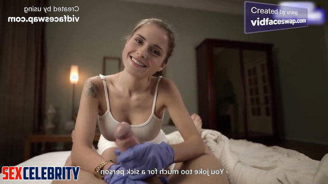 Busty AI Nurse Emma Watson Rides a Huge Dick for First Aid